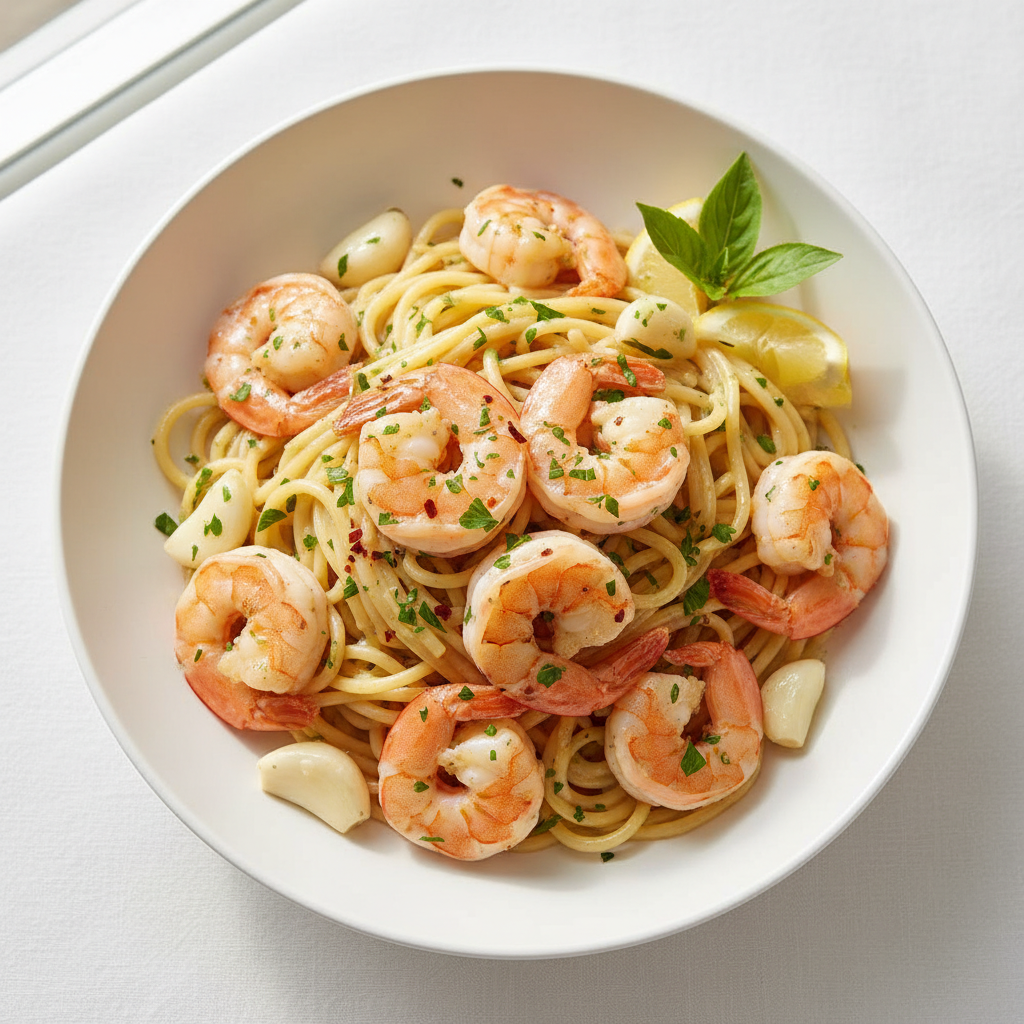 Shrimp Garlic Pasta